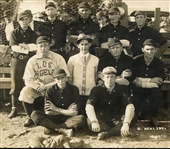 1909 Santa Ana All-Stars RPPC w/Walter Johnson