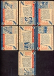 1954-55 Topps Hockey Lot of 7 Different