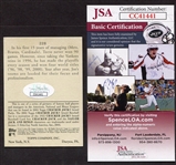 2004 Topps Cracker Jack #228 Joe Torre Autographed JSA