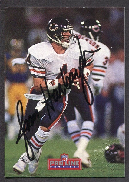 1992 Proline Profiles Jim Harbaugh Autographed Card