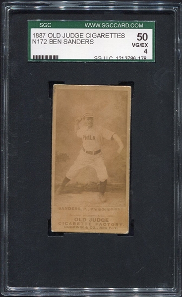 N172 Old Judge Ben Sanders Philadelphia SGC 50