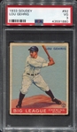 1933 Goudey #92 Lou Gehrig PSA 3