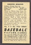 1952 Bowman #5 Minnie Minoso Rookie Card Exmt++