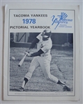 1978 Tacoma Yankees Pictorial Yearbook