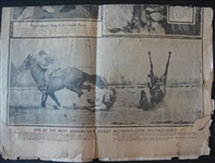 1920 Boston Sunday Post with Babe Ruth & Wife