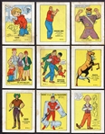 1940s-50s Lev Gleason Comic Cards Complete 15 Card Set + Ad Card!