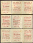 1940's-50's Lev Gleason Comic Cards Complete 15 Card Set + Ad Card!