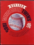 1965 Minnesota Twins Revised Yearbook