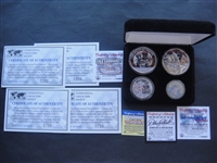 Dale Earnhardt International Collectors Society 4 Coin U.S. Coin Collection