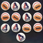 1975 World Football League Pinback Buttons Lot of 13