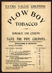 1910-12 Plow Boy Tobacco Cabinet Kling Chicago Cubs w/Offer Back