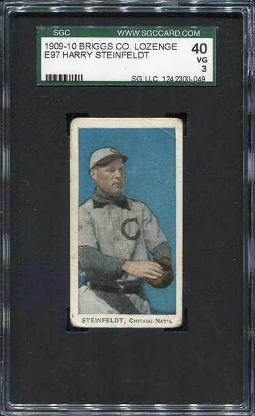 E97 Briggs Co. Harry Steinfeldt SGC 40