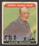 1933 Goudey Sport Kings #35 Knute Rockne Football