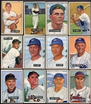 1951 Bowman Starter Set of 109 Mostly Different w/Stars & High Numbers