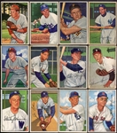 1952 Bowman Lot of 56 Different w/Stars & High Numbers