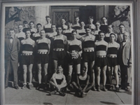 1929 Basketball Cabinet Photo of NE Champ. Squad 