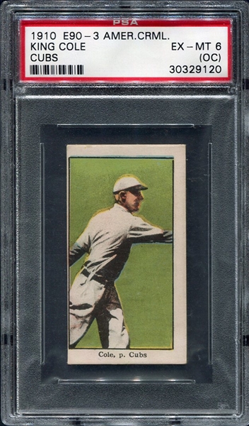 E90-3 American Caramel King Cole Chicago Cubs PSA 6OC