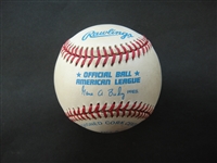 Moe Drabowsky Autographed Gene Budig Official American League Baseball