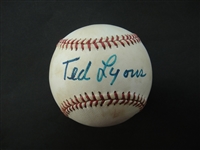 Ted Lyons Autographed Official Texas League Sawatski Baseball PSA/DNA Certified