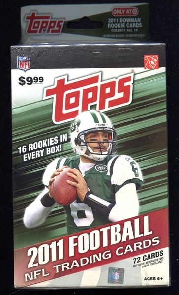 2011 Topps Football Hanger Box Factory Sealed 72 cards