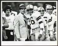 1978 Tom Landry & Preston Pearson Dallas Cowboys  Super Bowl XII Type 1 Photo