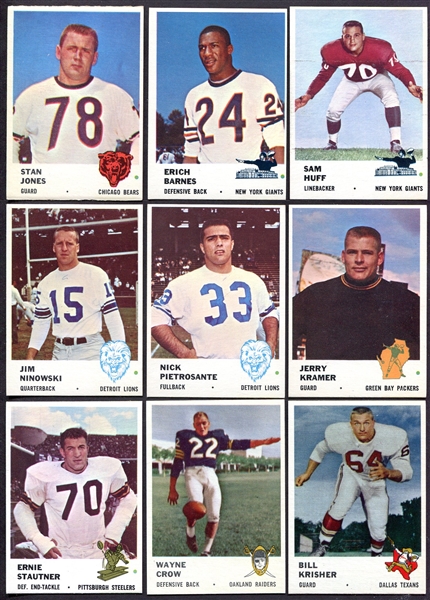 1961 Fleer Lot of 10 Different Many Nrmt w/HOFers