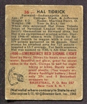 1948 Bowman Basketball #36 Hal Tidrick Indianapolis Jets