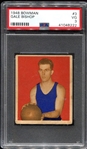 1948 Bowman Basketball #3 Gale Bishop Philadelphia Warriors PSA 3