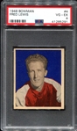 1948 Bowman Basketball #4 Fred Lewis Indianapolis Jets PSA 4
