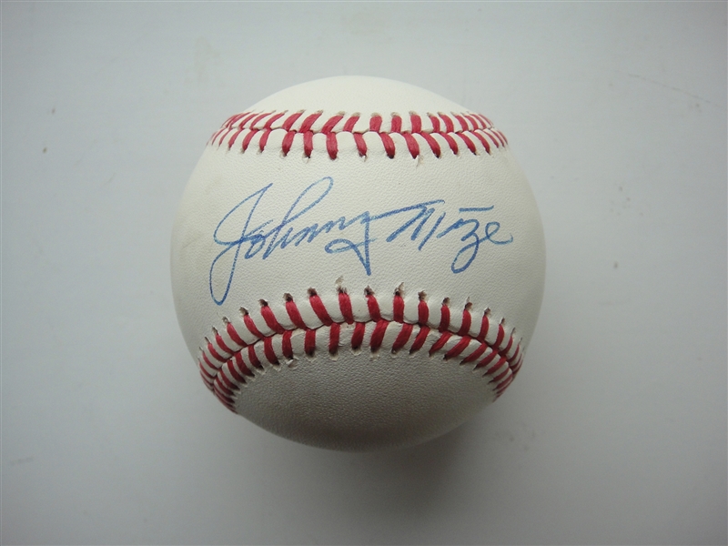 Johnny Mize Signed William D. White ONLB