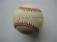 Hank Aaron signed William D. White ONLB