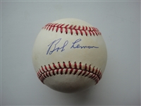 Bob Lemon signed Bobby Brown OALB