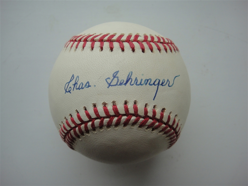 Charles Gehringer signed Bobby Brown OALB