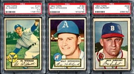 1952 Topps Lot of 3 PSA Graded