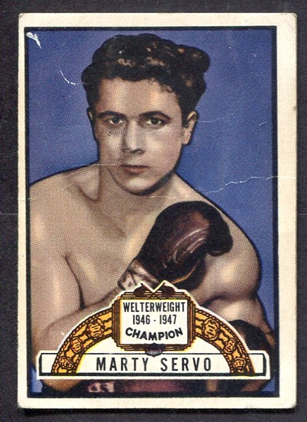 1951 Topps Ringside Marty Servo HOFer