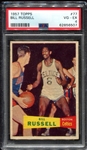 1957 Topps Basketball #77 Bill Russell Rookie Card PSA 4