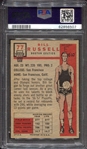1957 Topps Basketball #77 Bill Russell Rookie Card PSA 4