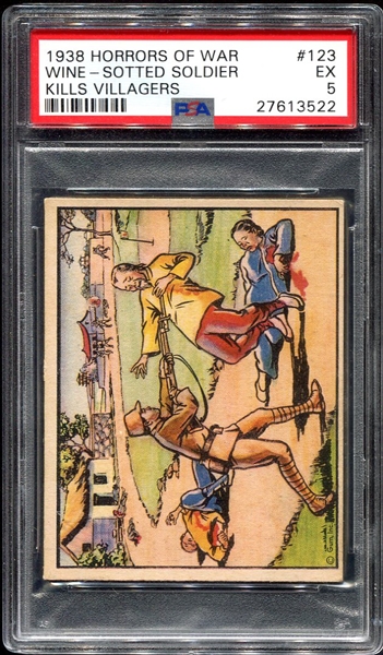R69 1938 Horrors of War #123 PSA 5