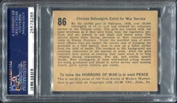 R69 1938 Horrors of War #86 PSA 4