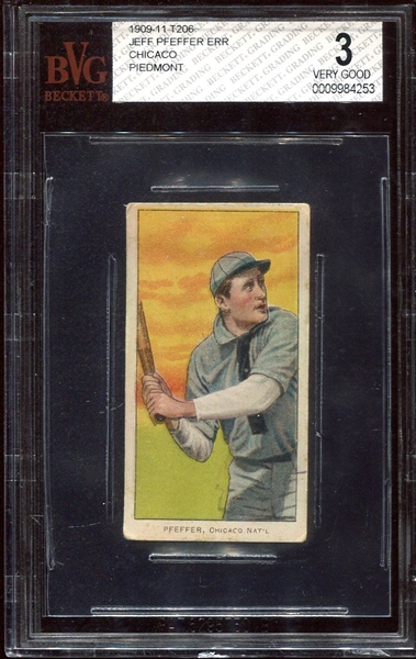 T206 Jeff Pfeffer Chicaco Error BVG 3