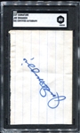 Joe DiMaggio Autograph SGC AU