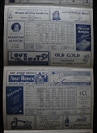 1937 San Diego Padres Score Card w/Ted Williams
