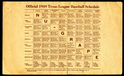 1949 Beaumont Exporters Scorecard vs. Chicago White Sox w/29 Autographs