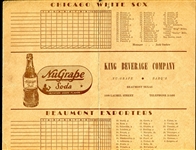 1949 Beaumont Exporters Scorecard vs. Chicago White Sox w/29 Autographs
