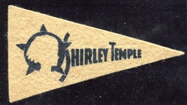 Circa 1930s Shirley Temple Mini Pennant