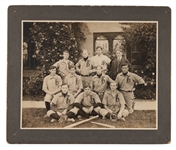 Harvard Military School Baseball Team Cabinet Photo 1900s-1910s