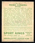 1933 Goudey Sport Kings #43 Primo Carnera