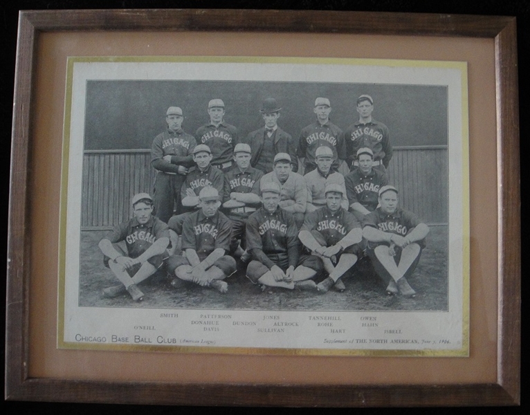 1906 Chicago White Sox Baseball Club Supplement of The North American