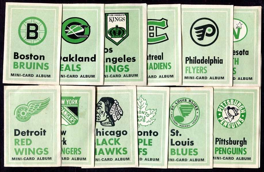 1969 O-Pee-Chee Hockey Mini-Card Album Complete Set of 12