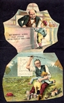 N173 Old Judge Metamorphic Trade Card Ad Piece